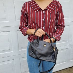 Vintage Etienne Aigner Black Satchel